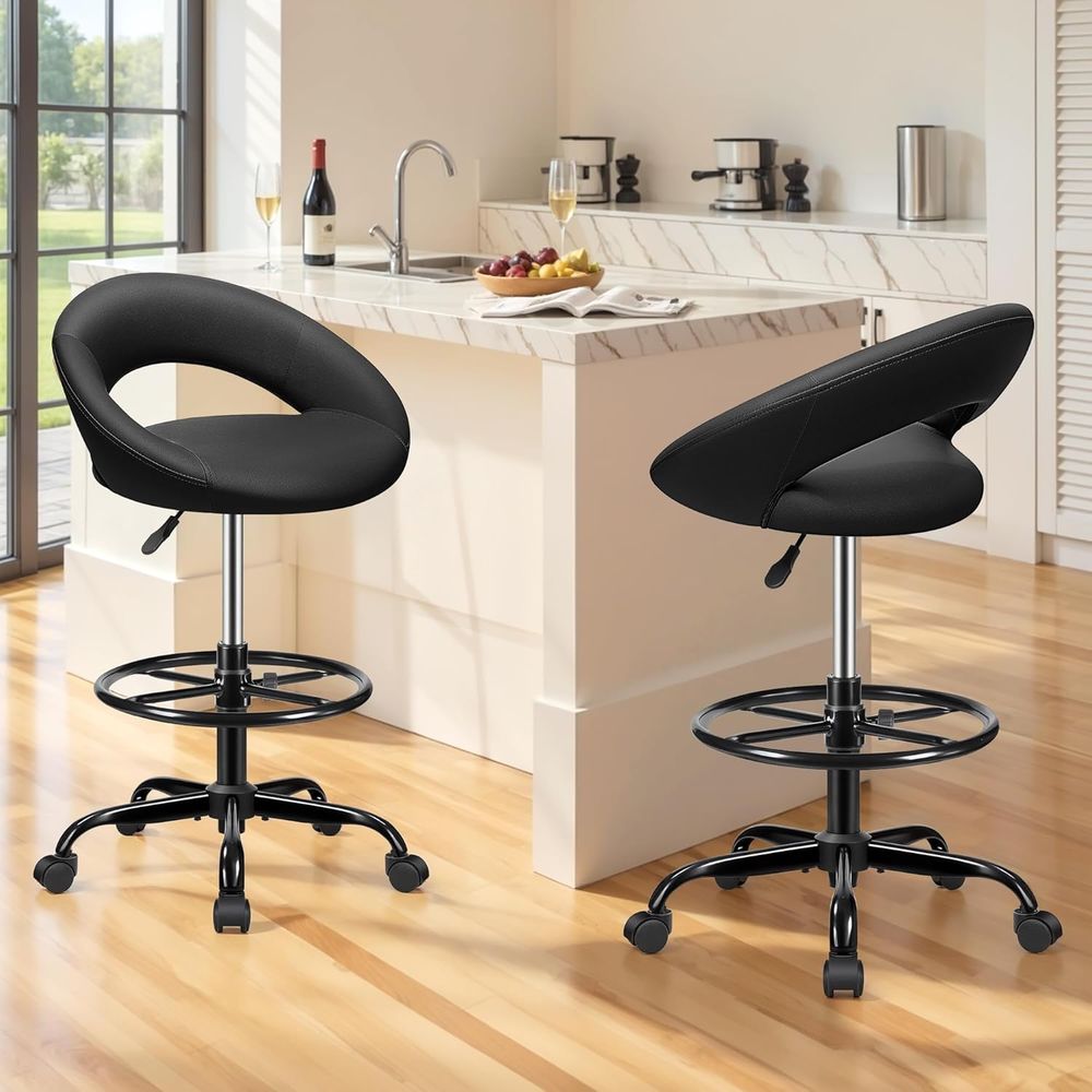 Adjustable Swivel Bar Stools w – Home Bar And Kitchen Bewertung und Preis