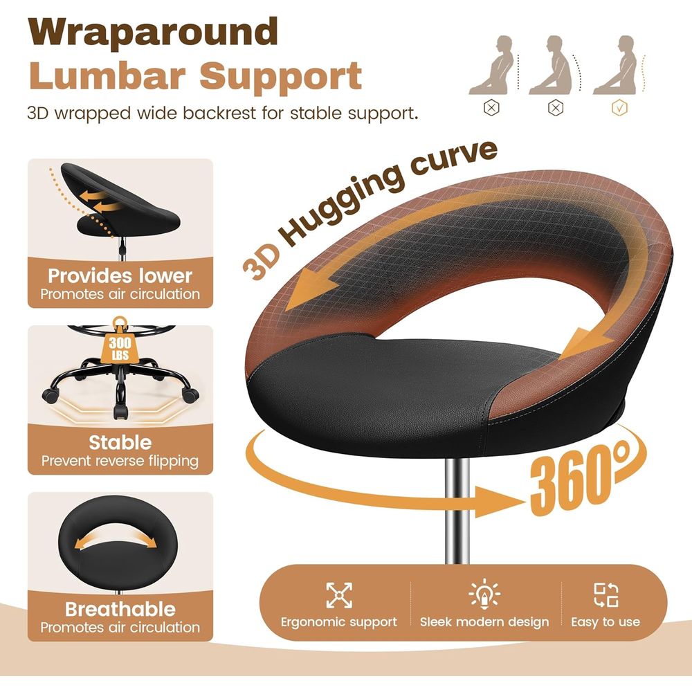 Adjustable Swivel Bar Stools w – Home Bar And Kitchen Bewertung und Preis