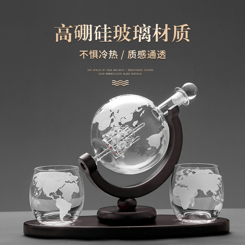 2025 Newest 3PC Glass Globe De – Decanter Globe Set Bewertung und Preis