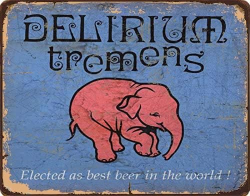 Tin Sign For Delirium Tremens  – Home Bar And Coffee Bewertung und Preis