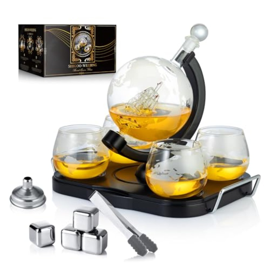 Whiskey Decanter Globe Set Gif – Decanter Globe Set Bewertung und Preis