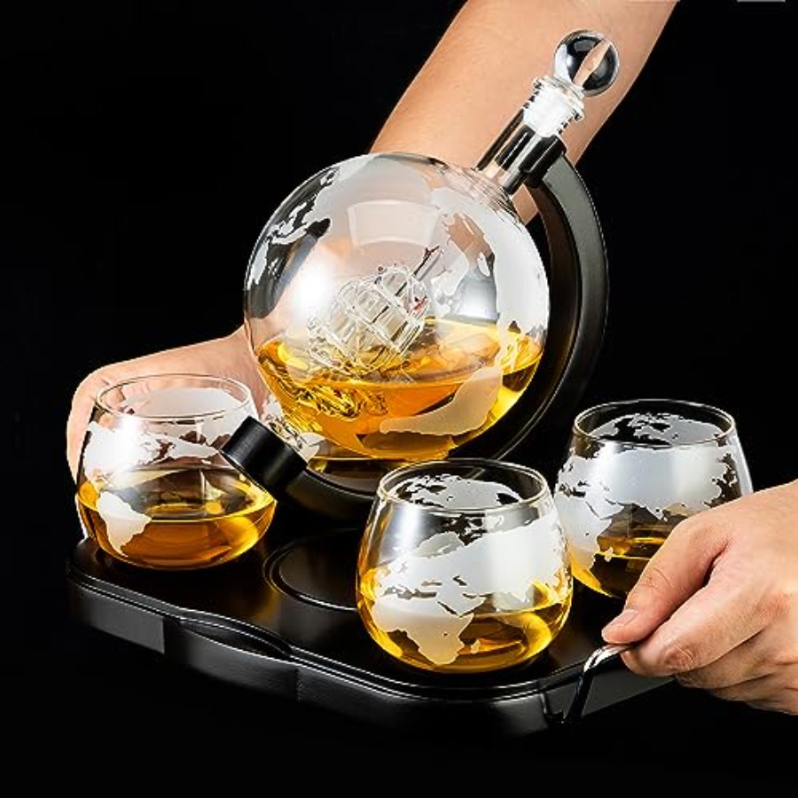 Whiskey Decanter Globe Set Gif – Decanter Globe Set Bewertung und Preis
