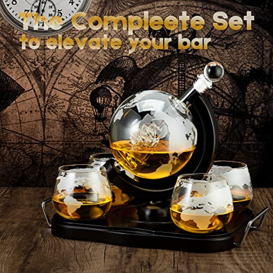 Whiskey Decanter Globe Set Gif – Decanter Globe Set Bewertung und Preis