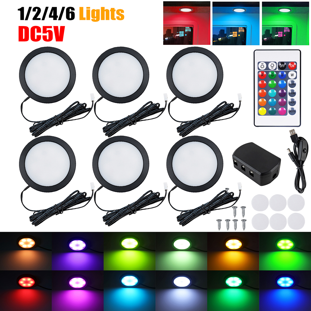 1/2/4/6 Lamp RGB LED Under Cab – Home Bar And Cabinet Bewertung und Preis