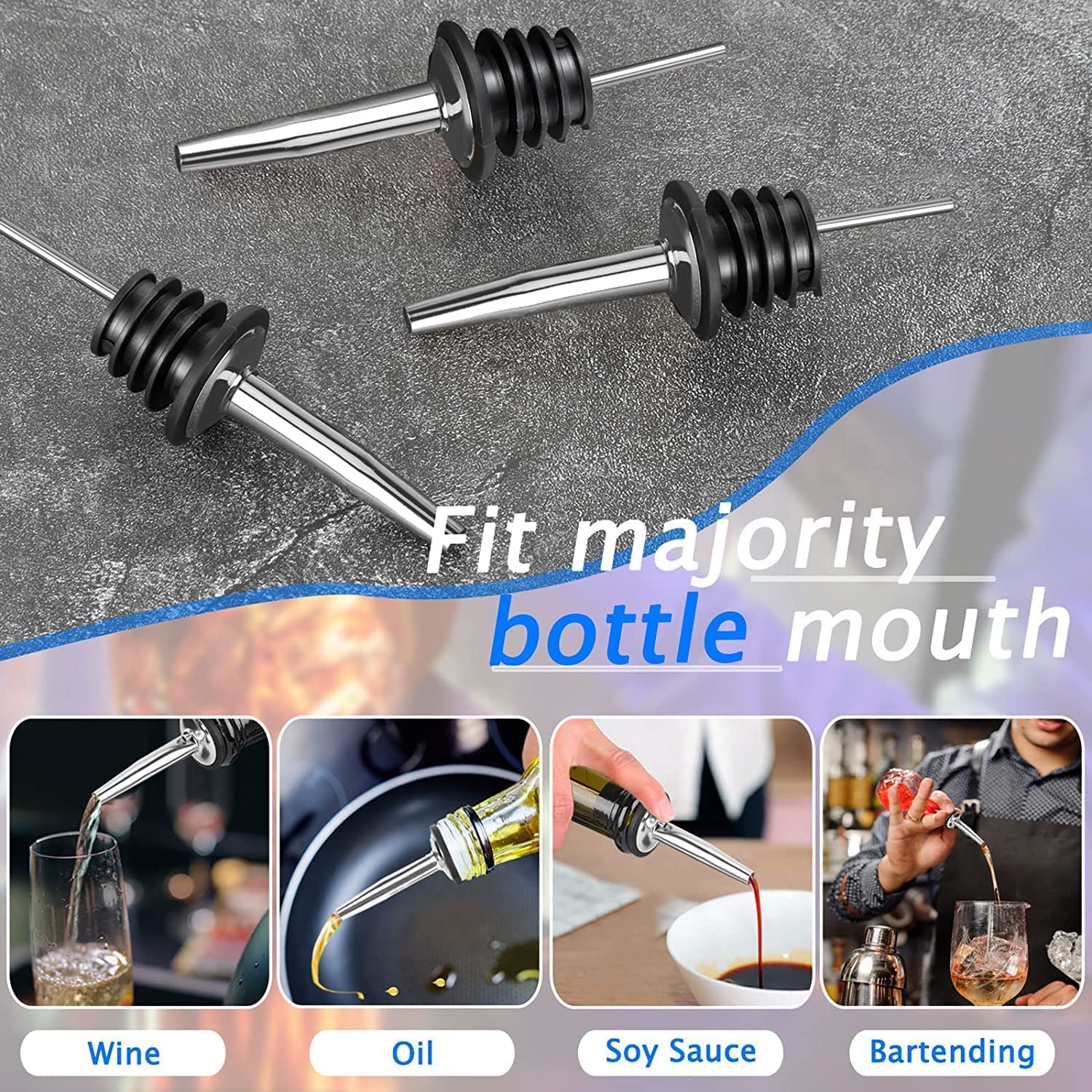 Liquor Pour Spout, Pour Spouts – Speed Pourer Cap Bewertung und Preis