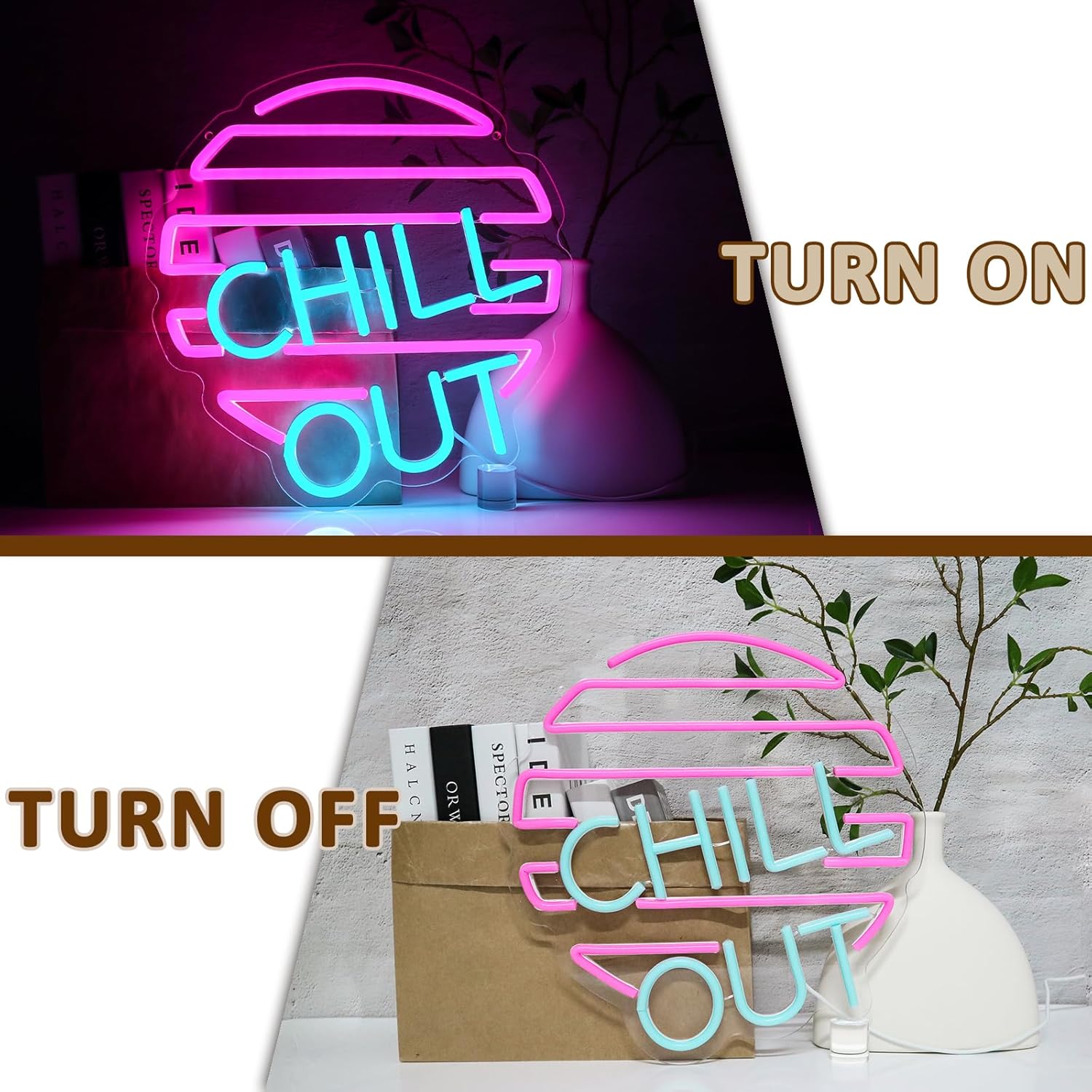 Chill Out Neon Sign for Wall D – Home Bar Lounge Bewertung und Preis