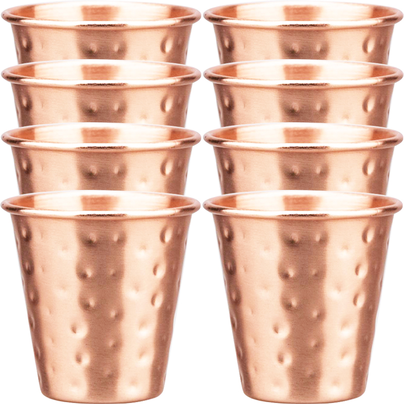 6cs 8Pcs New 100% Copper Cups  – Mule Copper Mug Bewertung und Preis