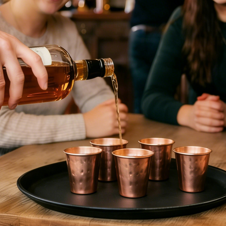 6cs 8Pcs New 100% Copper Cups  – Mule Copper Mug Bewertung und Preis
