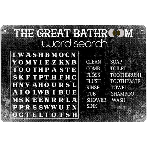 Funny Bathroom Word Search Met – Home Bar Word Bewertung und Preis