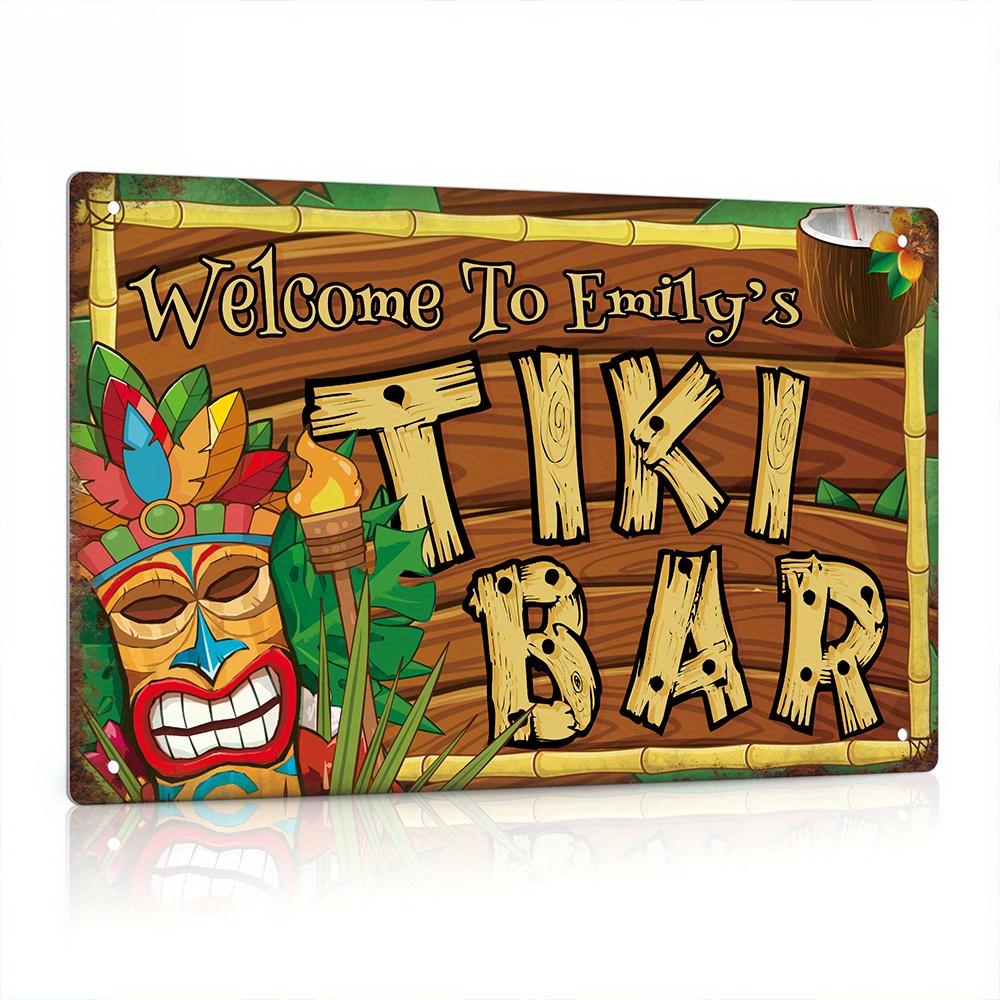 Custom  Decor Tiki Bar Sign, P – Home Bar And Kitchen Bewertung und Preis