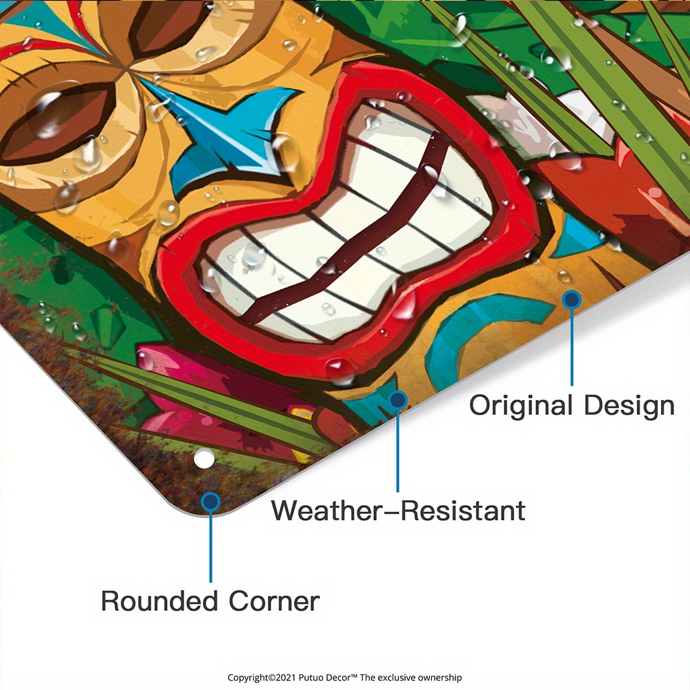 Custom  Decor Tiki Bar Sign, P – Home Bar And Kitchen Bewertung und Preis