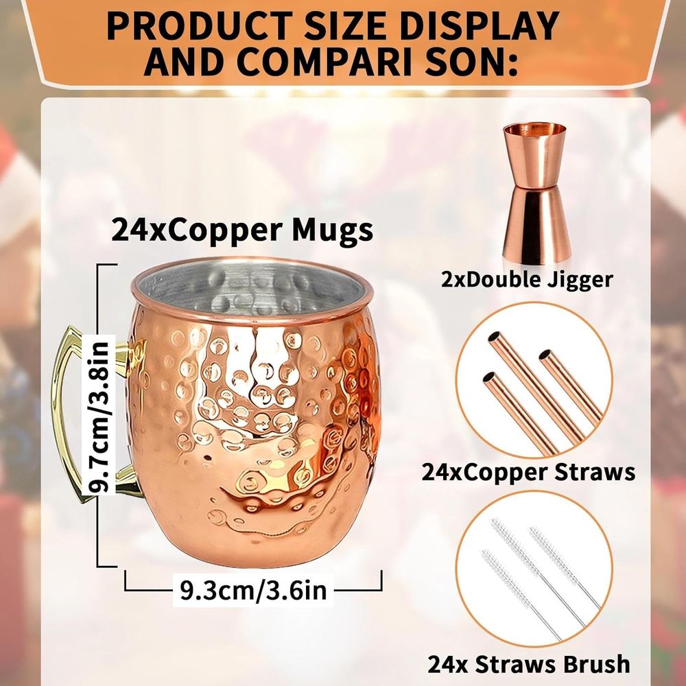 Moscow Mule Copper Mugs- Set o – Mule Copper Mug Bewertung und Preis