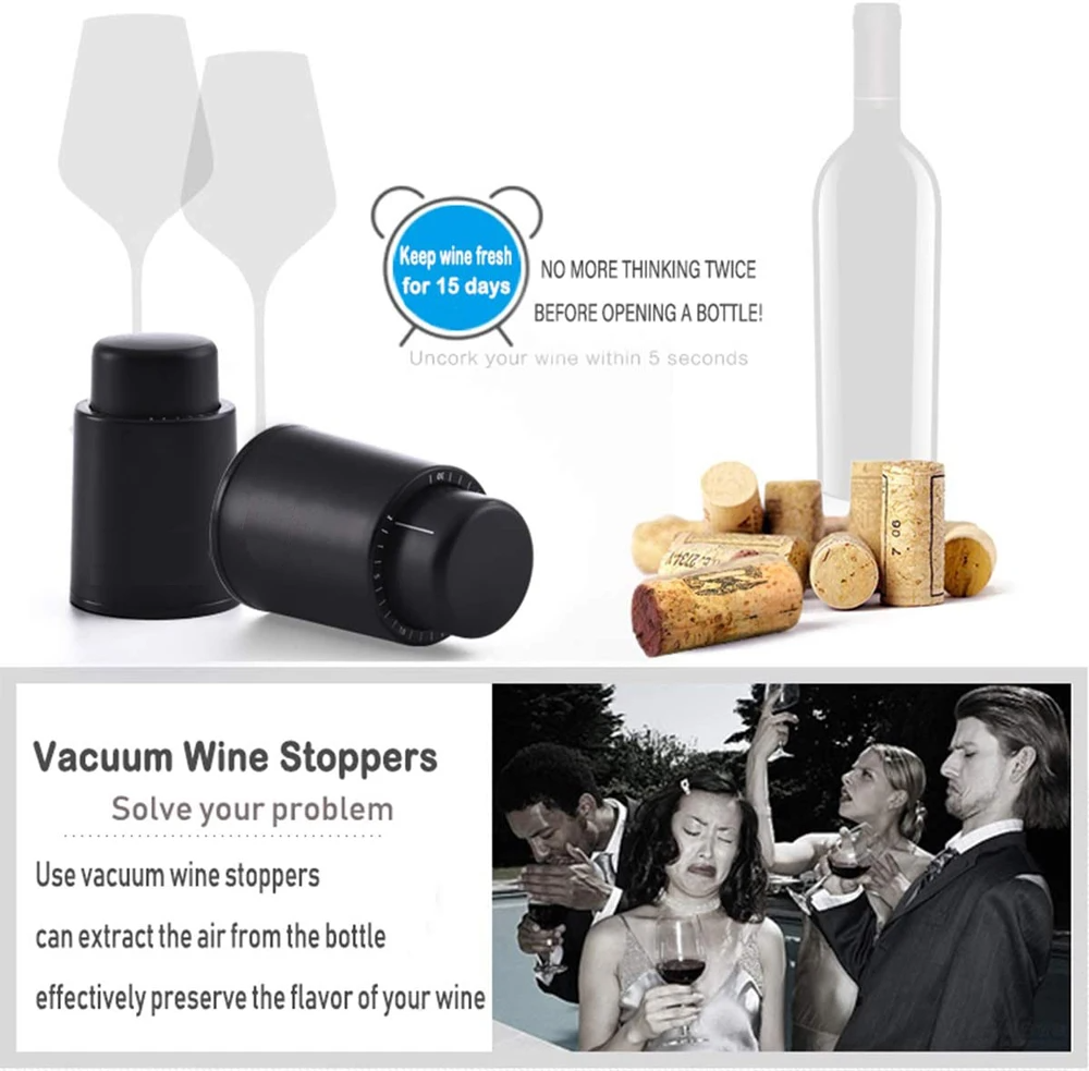 Vacuum Wine Bottle Cap Stopper – Wine Preservation Pump Bewertung und Preis