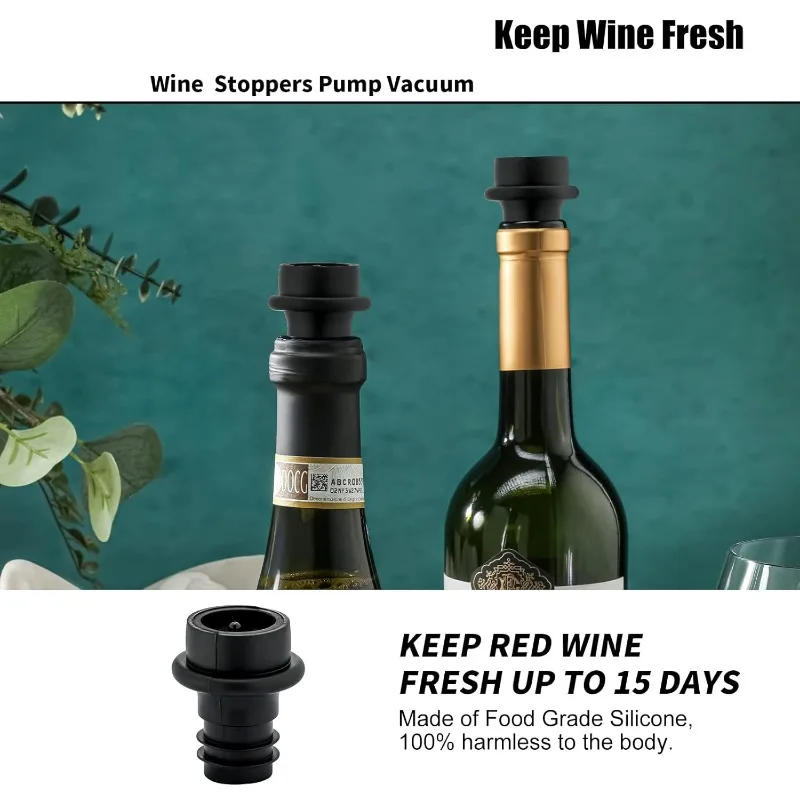 Wine Saver Vacuum Stoppers,Vac – Speed Pourer Cap Bewertung und Preis