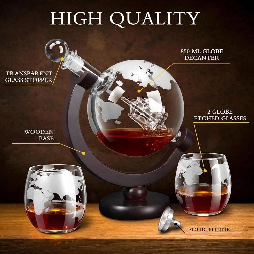 Decanter Sets For Men, Whiskey – Decanter Globe Set Bewertung und Preis