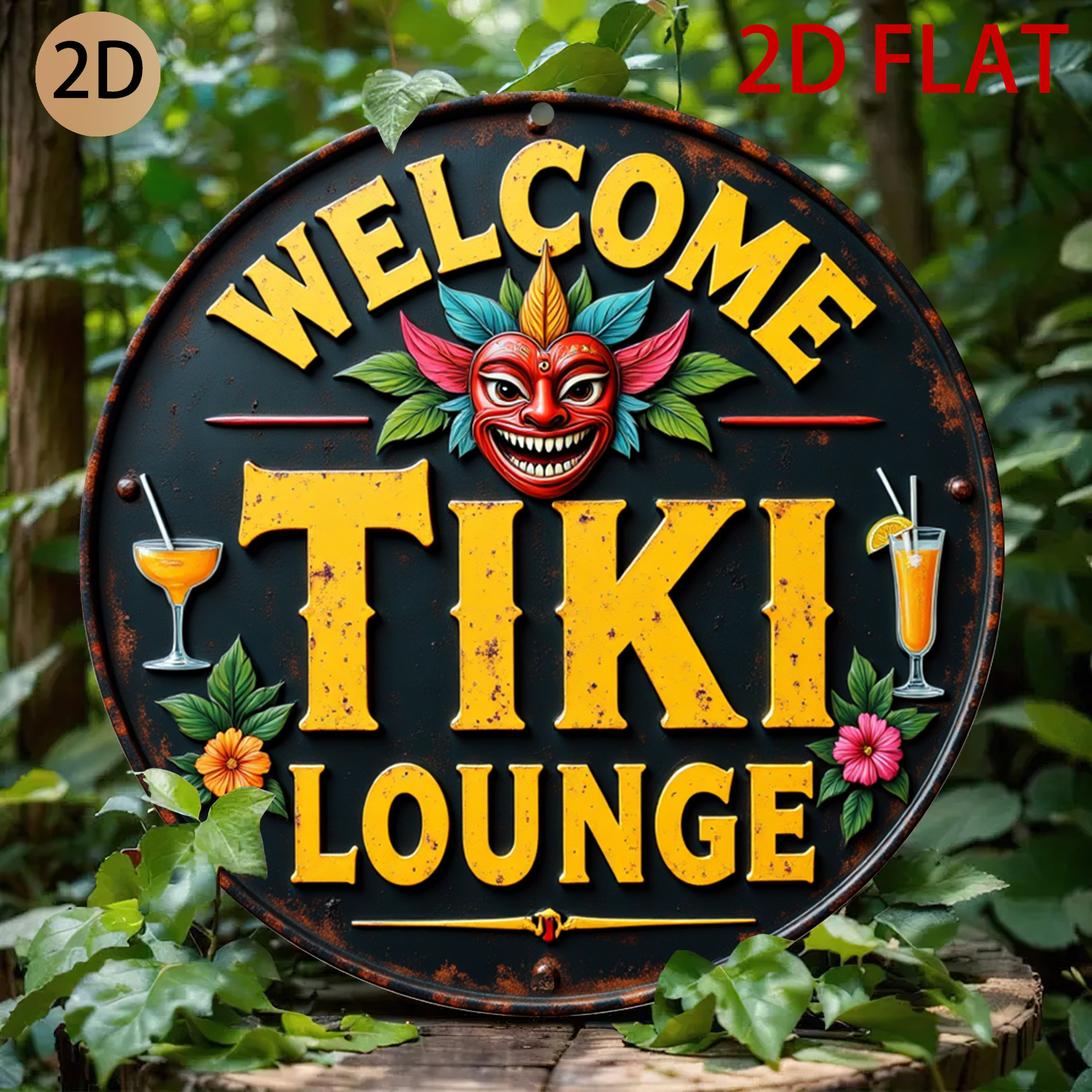 Retro Tiki Lounge Sign - Tropi – Home Bar Lounge Bewertung und Preis