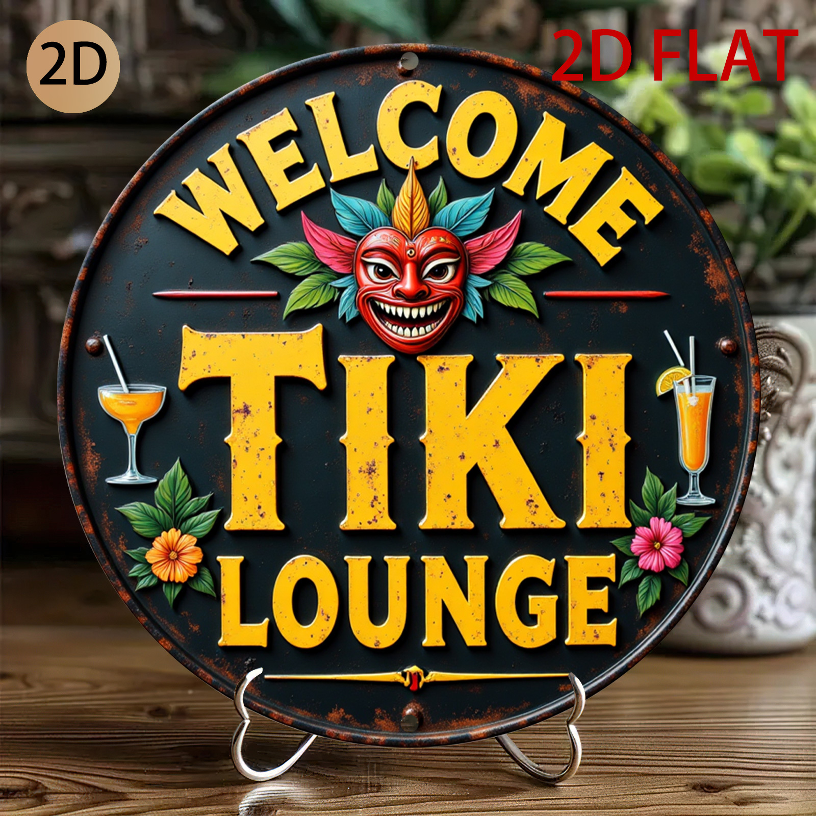 Retro Tiki Lounge Sign - Tropi – Home Bar Lounge Bewertung und Preis