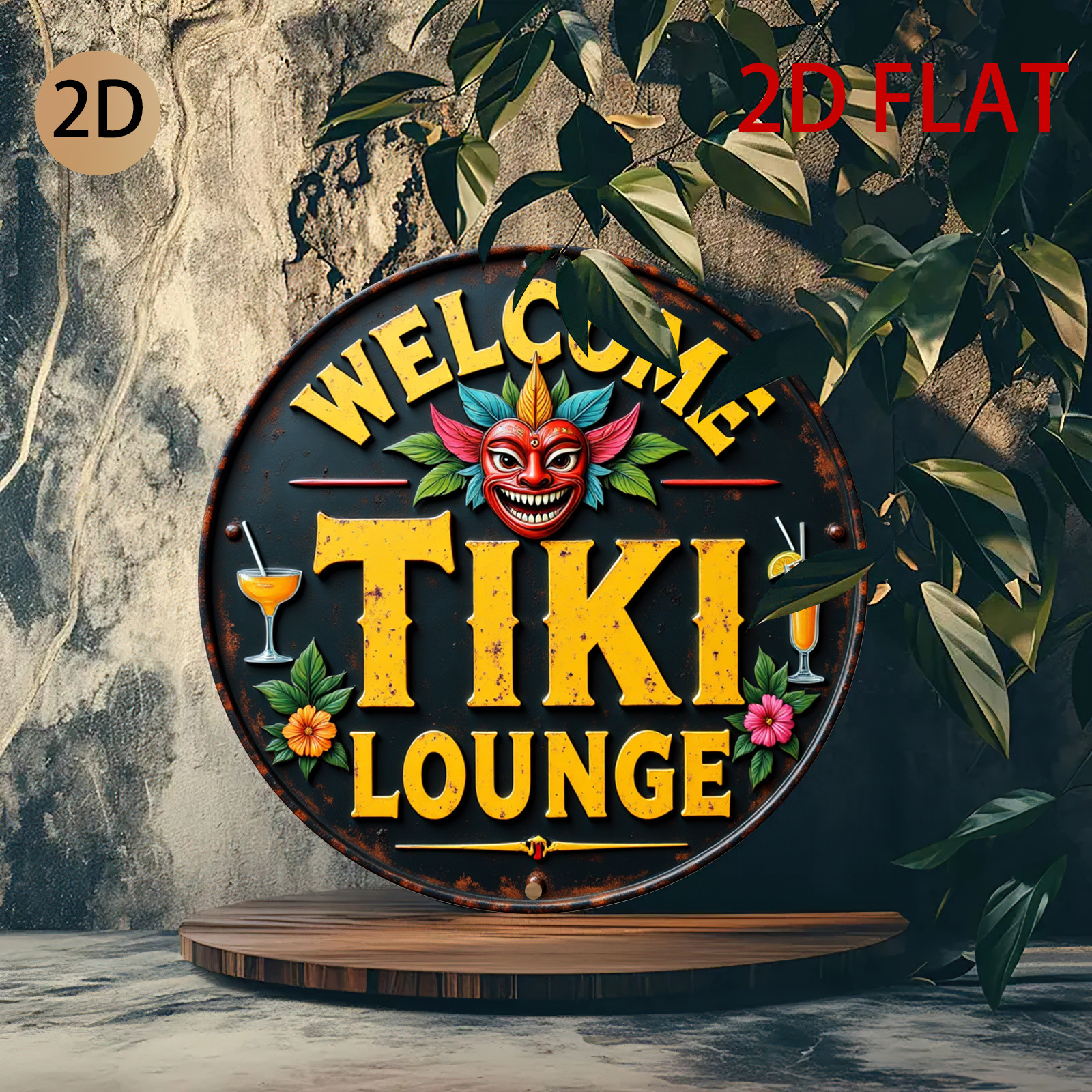 Retro Tiki Lounge Sign - Tropi – Home Bar Lounge Bewertung und Preis
