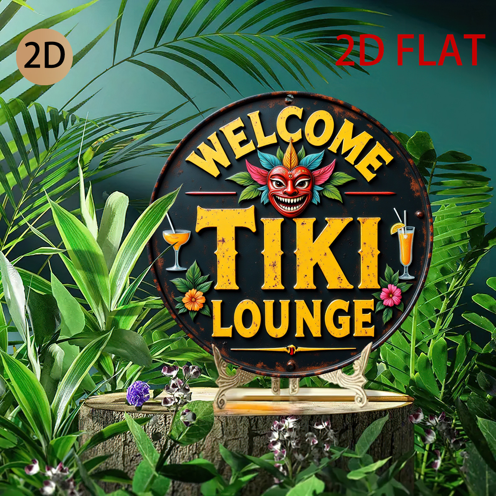Retro Tiki Lounge Sign - Tropi – Home Bar Lounge Bewertung und Preis