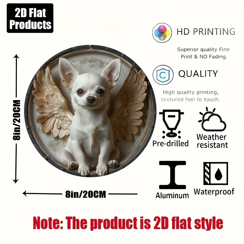 2D Flat, 1pc, Chihuahua Theme, – Home Bar And Kitchen Bewertung und Preis
