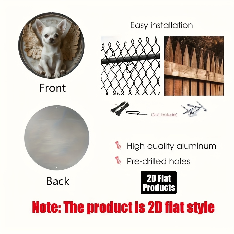 2D Flat, 1pc, Chihuahua Theme, – Home Bar And Kitchen Bewertung und Preis