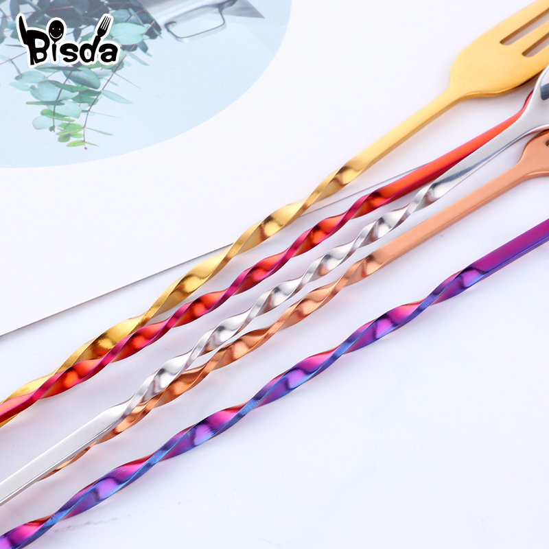 Cocktail Bar Spoons with Fork, – Bar Spoon Twisted Bewertung und Preis
