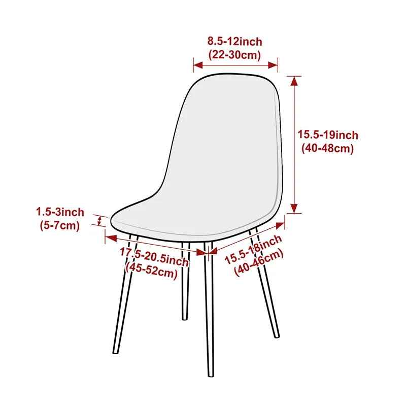 1PC Jacqaurd Shell Chair Cover – Home Bar Lounge Bewertung und Preis