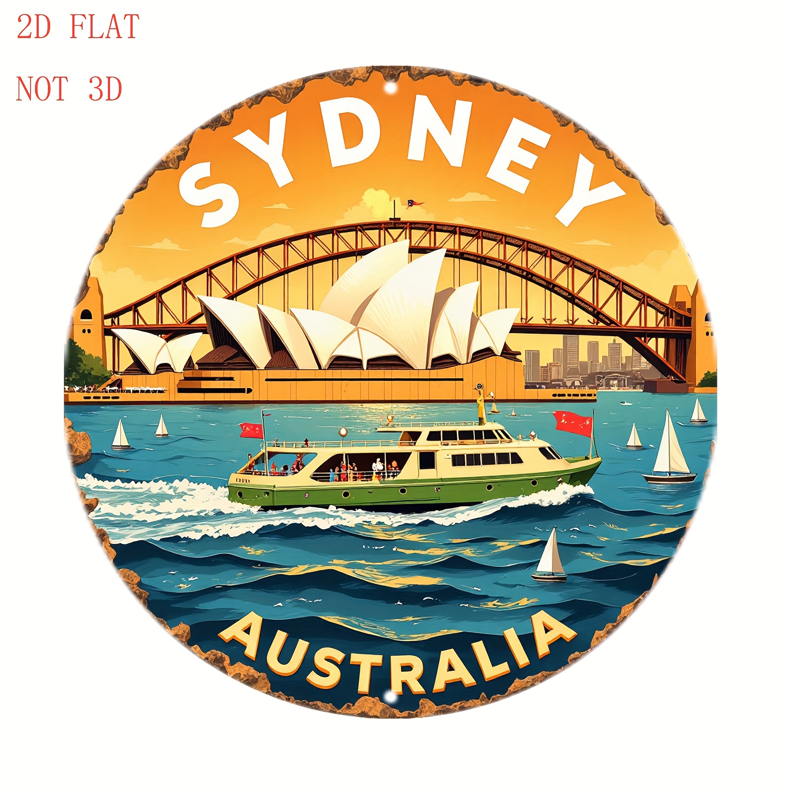 2D Metal Sign Sydney Australia – Home Bar Sydney Bewertung und Preis