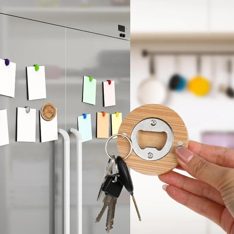 10/1pcs Magnetic Bamboo Bottle – Home Bar And Fridge Bewertung und Preis