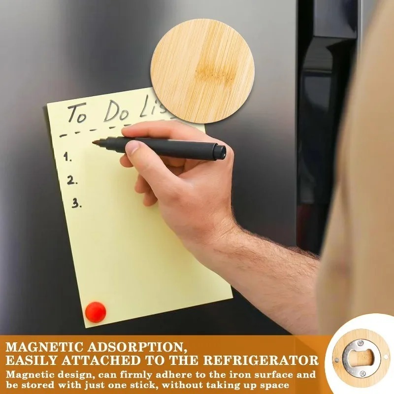 10/1pcs Magnetic Bamboo Bottle – Home Bar And Fridge Bewertung und Preis