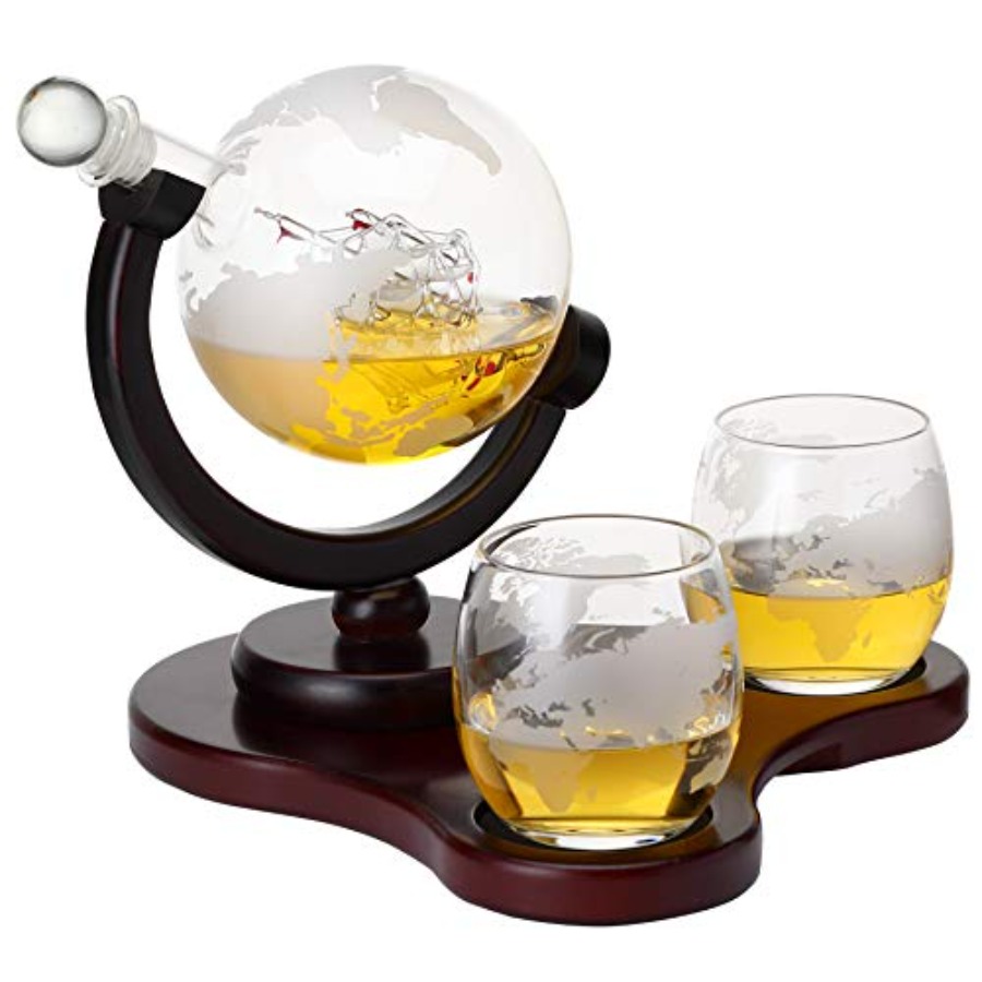 Whiskey Globe Decanter Set wit – Decanter Globe Set Bewertung und Preis