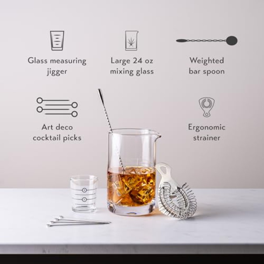 Cocktail Mixing Glass, Old Fas – Home Bar Set Bewertung und Preis