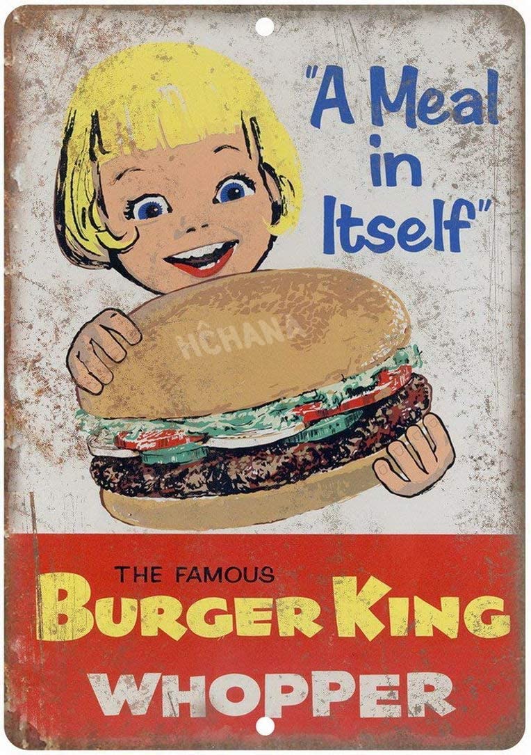 Vintage Metal Tin Sign Whopper – Home Bar And Coffee Bewertung und Preis